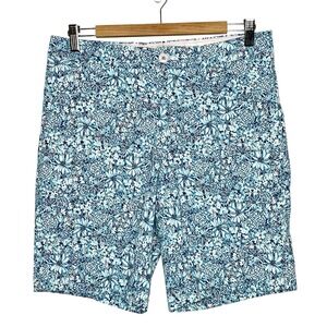 Lilly Pulitzer Beaumont Shorts Blooming Together Mens Size 30 Blue Floral Print